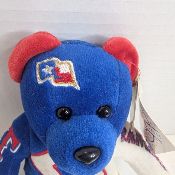 Team Bears Authentic Ivan “Pudge” Rodríguez #7 Texas Rangers MLB Beanie Bear NWT - Picture 2 of 10